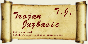 Trojan Juzbašić vizit kartica